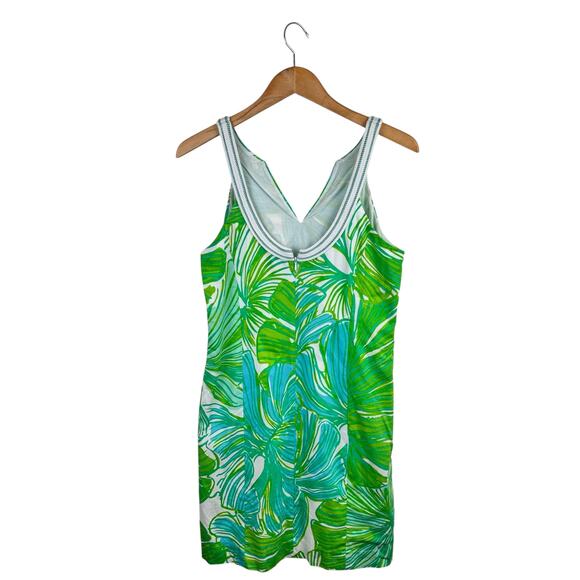 Lilly Pulitzer Tessa Shift Dress in Green Sheen Frond - Picture 4 of 6